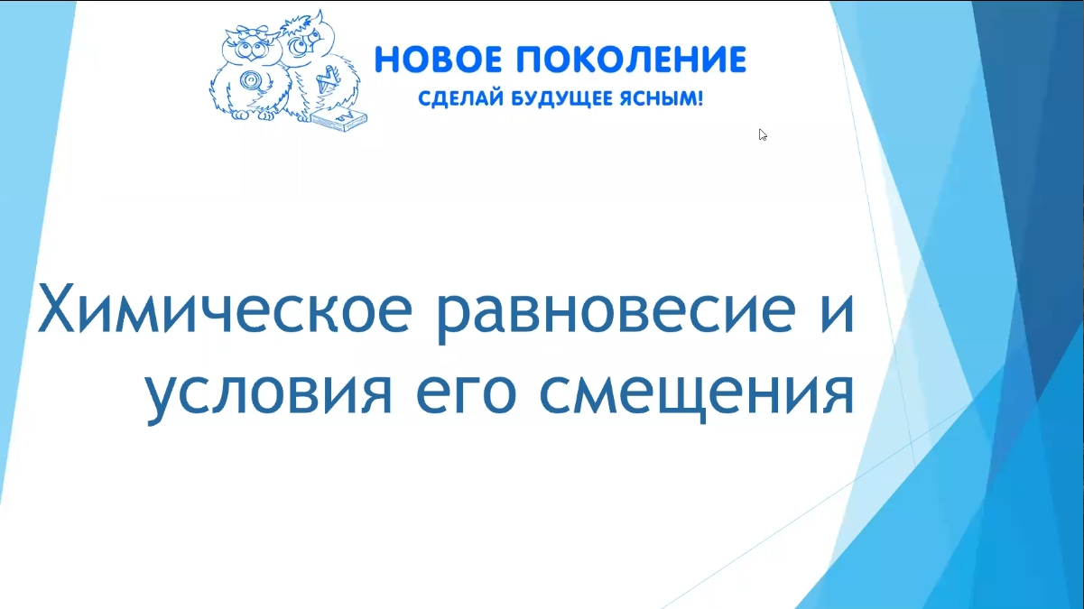 Химия. Объяснение темы "Химическое равновесие"