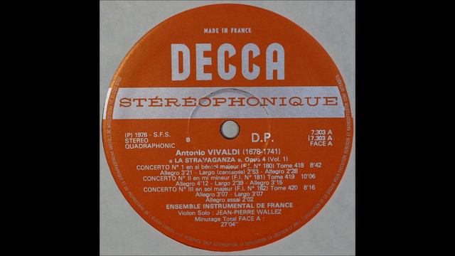 Vivaldi, la stravaganza Op 4, No 1,2,3, jean pierre wallez,Violin смотреть онлайн