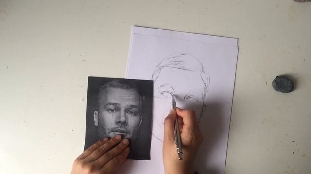 Рисунок. Построение лица по фото. Как нарисовать портрет новичку. смотреть онлайн