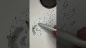 как нарисовать Огненный шар