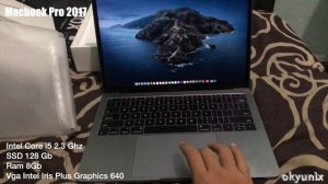 Macbook Pro 2017 Retina Display 13" Non Touchbar SSD 128Gb