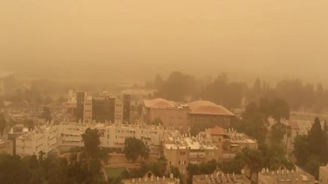 Самый тяжёлый хамсин в Израиле.. 08.09.2015. Khamsin in Israel.. חמסין смотреть онлайн