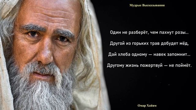 Омар Хайям - Мудрые Высказывания - Цитаты смотреть онлайн