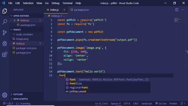 PDFKit Tutorial | Generating PDF Documents in Node.js and Browser смотреть онлайн