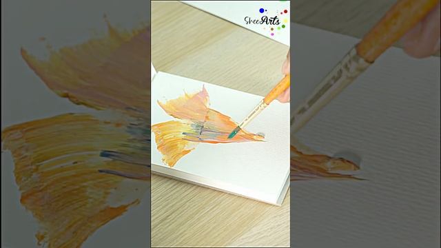 Acrylic One Stroke Flower Painting #shorts #trending #viral смотреть онлайн