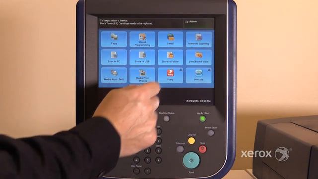 Xerox® Color C60 70 Logging into ADMIN Mode смотреть онлайн