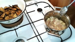 Баклажаны с яблоками