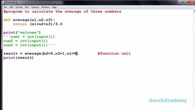 Python Programming Tutorial - Keyword and Default arguments