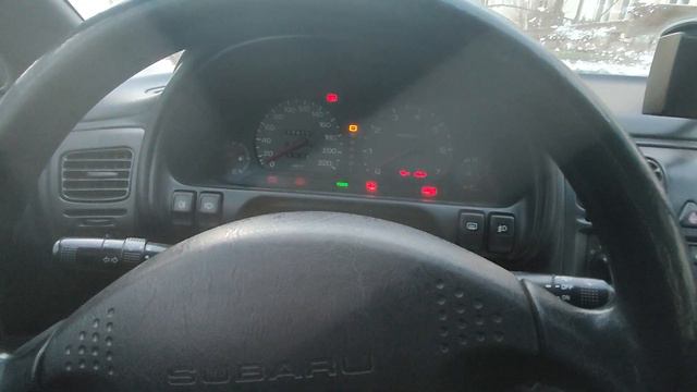 Subaru Legacy Outback BG9 Cold start -7°C смотреть онлайн