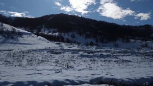 Горный пейзаж Кавказа.