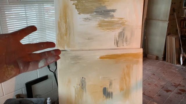 DIY Contemporary Art // Textured Abstract Wall Art | Canvas & Wood