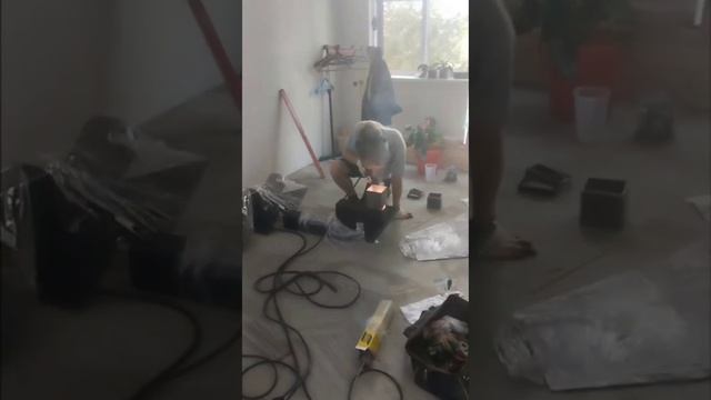 УСТАНОВКА ЛЕСТНИЦЫ НА МЕТАЛЛОКАРКАСЕ ОТ КОМПАНИИ НЭК- ЮГ
