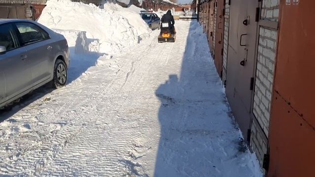 Ремонт снегохода Буран. Лифан 20 пробный выезд. смотреть онлайн