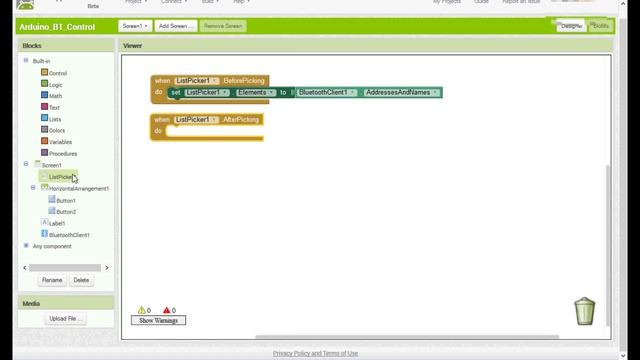 App Inventor 2 tutorial - Android Control Arduino with HC-06 Bluetooth module