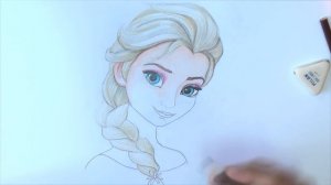 Уроки рисования. Учимся рисовать Эльзу из "Холодное Сердце"How to Draw Elsa | Art School