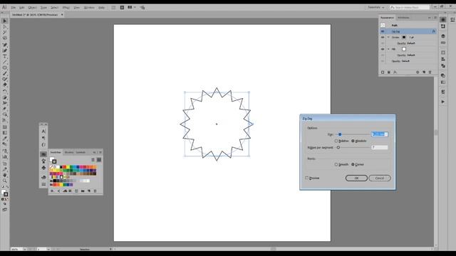 Как просто нарисовать шестерёнку в программе Adobe Illustrator