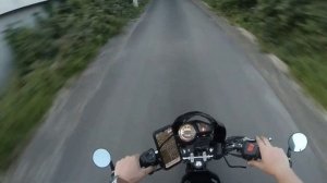 Первый выезд на мопеде альфа