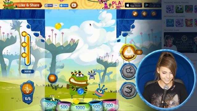 Юси (Алина Рин) играет в Куми-Шарики смотреть онлайн