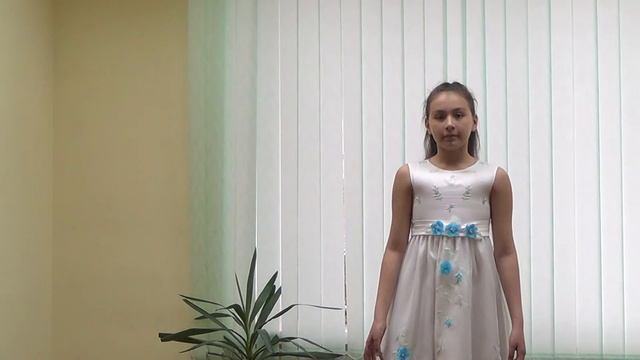 «Маленькая пряха». В. А. Моцарт, исполняет Мукина  Лиза, 11 лет