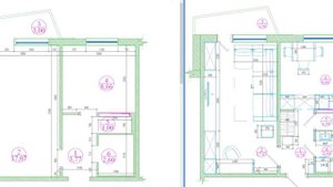 Перепланировка однокомнатной квартиры в доме серии 121-014