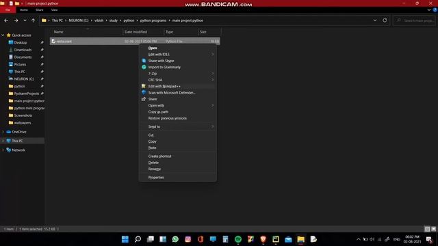 PYTHON GUI - RESTAURANT BILLING BASIC PROGRAM USING TKINTER.     #tkinter #basicpython #pycharm