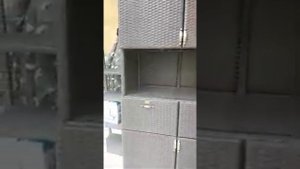 Плетеный шкаф из искуственного ротанга Маркоротанг