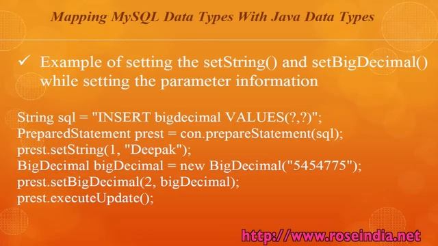 How to map MySQL data types with Java Data types? смотреть онлайн