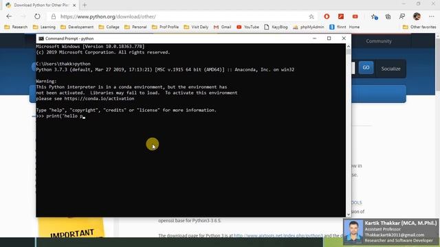 First Step to Python. Install-Configure and Execute