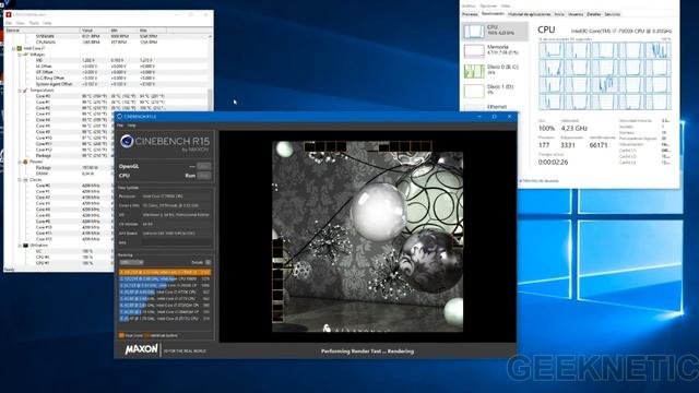 Core i9-7900X Cinebench R15 - Geeknetic.es смотреть онлайн