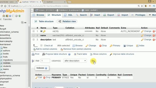 Laravel v5.4 Tutorial for beginners in hindi (Part#13) Schema Builder in laravel | Table Schema смотреть онлайн