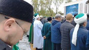 Азан на пятничную молитву в будущий Соборной мечети г. Казань