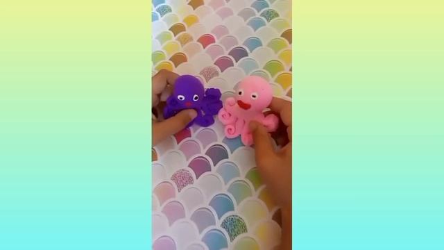 Как слепить ОСЬМИНОГА Лайфхак, лепим ЁЖИКА #modeling #octopus #cute #hedgehog смотреть онлайн