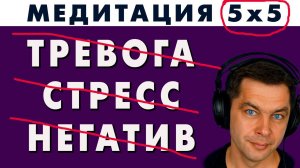 5х5 Медитация Медведя. Гипноз от тревоги и стресса. Очищение от негатива за 5 минут!