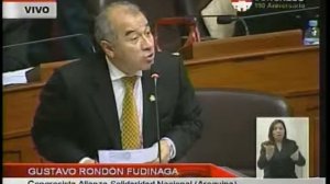 Gustavo Rondón sobre Propuesta de Agenda Legislativa del período anual de sesiones 2012   2013