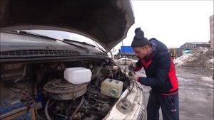 Замена бачка омывателя на газели, за 2 минуты