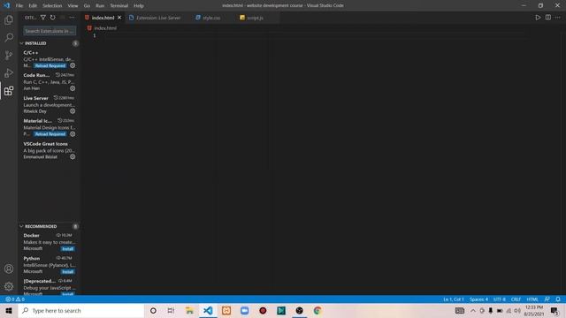 HTML Tutorial: Installing VS Code & Live Server | Web Development Tutorials #2