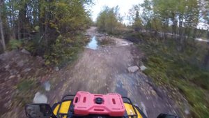 Stels Leopard 600 Y по лужам