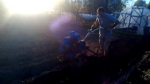 нарезка борозд мотоблоком