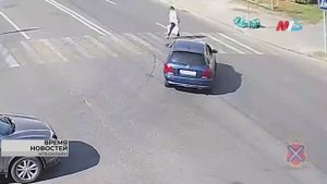 На пешеходном переходе в Волгограде иномарка сбила 70-летнюю пенсионерку