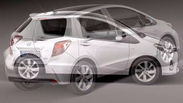 3D Model Toyota Yaris 2015 at 3DExport.com смотреть онлайн
