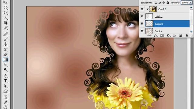 Photoshop - Открытка на 8 марта (урок 35)