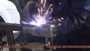 Замена глушителя на Volkswagen Passat . Замена глушителя на авто Volkswagen Passat  в СПБ