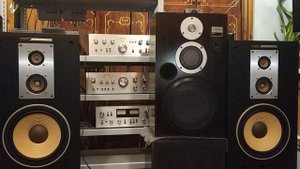 родные колонки TRIO JL-8800 для известнейших TRIO Kenwood KA-7300 и KA-7100D в сравнении с SB-6A