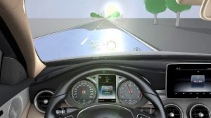 Mercedes C-Klasse W205 - Head-up Display  // Mercedes-Fans.de