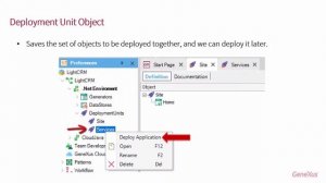 Deployment to a Docker container and Deployment Unit Objects