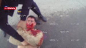 Публикуем эксклюзивные кадры задержания уфимца, порезавшего ножом двух полицейских