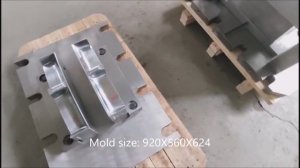 What does a train brake shoe preform mold look like?