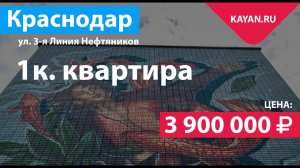 1 комнатная квартира на Нефтяников в Краснодаре