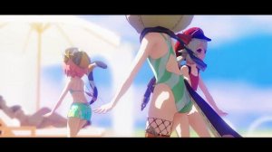 MMD Genshin Impact Summer Loli Squad 『有頂天love』