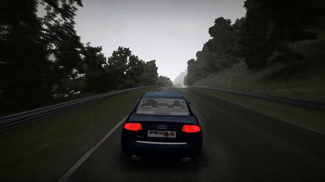 Project Gotham Racing 4 Nürburgring (Nordschleife) Audi RS4 Gameplay WET LAP - Xbox 360 NO HUD смотреть онлайн